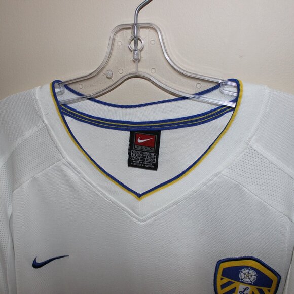 Nike LEEDS UNITED 2000-02 home football shirt long sleeve jersey XL Strongbow - Picture 5 of 16